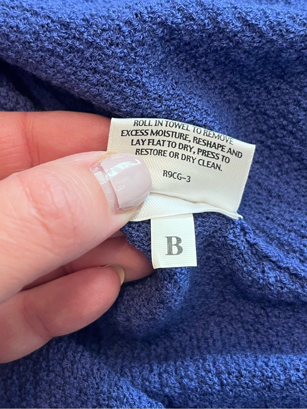 Eileen Fisher 100% Wool Open-Front Cropped Cardigan in Periwinkle Blue - Picture 8 of 8